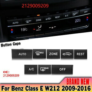 A/C コントロールスイッチボタンキャップ ベンツ E クラス W212 2009-16 2015 アドバンスバージョン用 A/C Control Switch Button Cap For Benz E-Class W212 2009-16 2015 Advance Version 【並行輸入品】