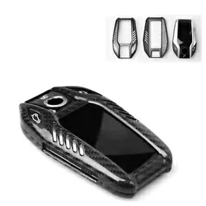 BMW 5&7 Sesies リアルカーボンファイバー車のキーフォブケースカバー Tirm BMC ブラック 1 個 For BMW 5&7 Sesies Real Carbon Fiber Car Key Fob Case Cover Tirm BMC Black 1pcs 【並行輸入品】
