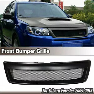 マットブラックフロントセンターバンパーグリルグリルメッシュスバルフォレスター 2009-2013 Matte Black Front Center Bumper Grille Grill Mesh For Subaru Forester 2009-2013 【並行輸入品】