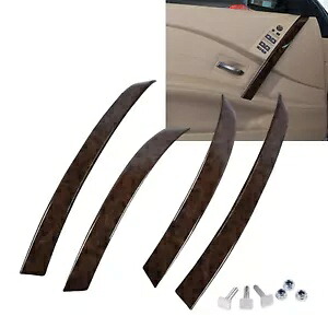 内側ドアアームグリップハンドルトリム BMW 5 シリーズ E60 E61 2004-06 木目調 Inner Side Door Arm Grip Handle Trim For BMW 5 Series E60 E61 2004-06 Woodgrain 【並行輸入品】