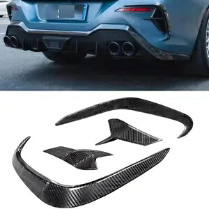 リアエアベントカバーキットカーボンファイバー 2019 2018-2023 BMW 8 シリーズ G14 G15 G16 Rear Air Vent Cover Kit Carbon Fiber For 2019 2018-2023 BMW 8 Series G14 G15 G16 【並行輸入品】