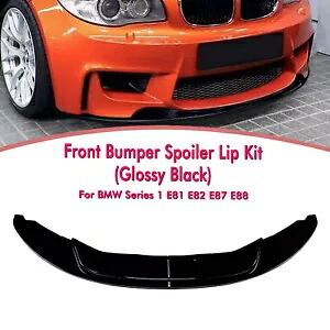 フロントバンパースプリッターリップキット BMW 1 シリーズ E81 E82 E87 E88 1M 2004-2013 BLK Front Bumper Splitter Lip Kit For BMW 1 Series E81 E82 E87 E88 1M 2004-2013 BLK 【並行輸入品】
