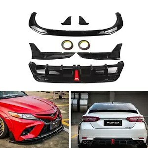 11x リアディフューザー + フロントスポイラー トヨタ カムリ 2018-2024 SE XSE YOFER スタイル用 11x Rear Diffuser + Front Spoiler For Toyota Camry 2018-2024 SE XSE YOFER Style 【並行輸入品】