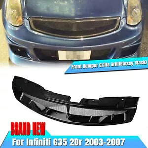 Balck 車フロントバンパーグリルグリルインフィニティ G35 2003-2007 2006 クーペ 2 ドア Balck Car Front Bumper Grille Grill For Infiniti G35 2003-2007 2006 Coupe 2Door 【並行輸入品】