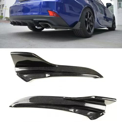 カーボンファイバー車リアスプリッターキット 2017-2019 レクサス IS300 IS350 F スポーツセダン Carbon Fiber Car Rear Splitter Kit For 2017-2019 LEXUS IS300 IS350 F Sport Sedan 【並行輸入品】