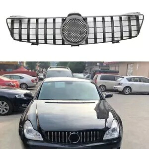 ブラック GT 車フロントフードグリルグリルメルセデスベンツ W219 CLS350 CLS500 CLS600 Black GT Car Front Hood Grille Grill For Mercedes Benz W219 CLS350 CLS500 CLS600 【並行輸入品】
