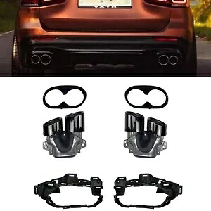 ベンツ GLB250 GLB35 AMG スポーツ 20-2024 車のリア排気管マフラーヒント BLK For Benz GLB250 GLB35 AMG Sport 20-2024 Car Rear Exhaust Pipes Muffler Tips BLK 【並行輸入品】