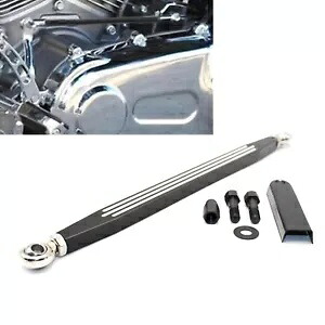 ギアシフトリンケージシフターバーキットハーレーブレイクアウトソフテイルファットボーイブラック新 Gear Shift Linkage Shifter Bar Kit For Harley Breakout Softail Fatboy Black New 【並行輸入品】