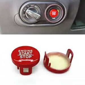 車のエンジンスタートストップボタンレッドカバーキャップ 2014 2015-2021 2017 2019 マセラティ Car Engine Start Stop Button Red Cover Cap For 2014 2015-2021 2017 2019 Maserati 【並行輸入品】