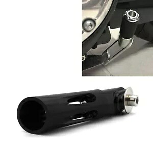 オートバイスタンドキックスタンド拡張パーツハーレーダイナ 1991-17 ファットボブブラック Motorcycle Stand Kickstand Extension Parts For Harley Dyna 1991-17 Fat Bob Black 【並行輸入品】