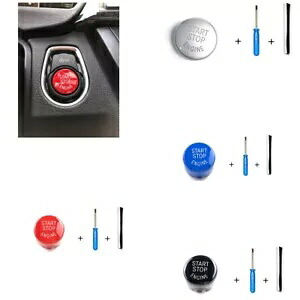 赤いインテリアスタートストップボタンカバーキャップの交換 BMW F87 F80 F82 F22 F23 F30 Red Interior Start Stop Button Cover Cap Replace For BMW F87 F80 F82 F22 F23 F30 【並行輸入品】