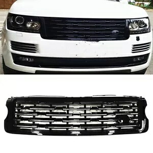 ランドローバーレンジローバーヴォーグ L405 2013-2017 フロントバンパーグリルグリル BLK 1X For Land Rover Range Rover Vogue L405 2013-2017 Front Bumper Grille Grill BLK 1X 【並行輸入品】