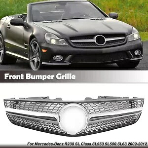 フロントバンパーアッパーグリルグリルメルセデスベンツ R230 SL クラス 2009-2012 2009 Front Bumper Upper Grille Grill For Mercedes-Benz R230 SL Class 2009-2012 2009 【並行輸入品】 54,120円
