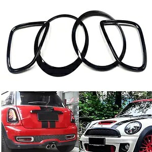 BMW クーパーミニ R55 R56 R57 R59 2007-15 ヘッドライト + テールライトフレームランプトリム For BMW Cooper Mini R55 R56 R57 R59 2007-15 Headlight+Taillight Frame Lamp Trim 【並行輸入品】 38,610円