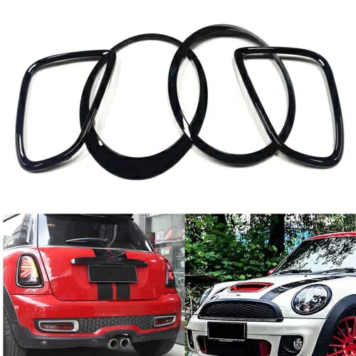 BMW クーパーミニ R55 R56 R57 R59 2007-15 2014 ヘッドライト + テールライトフレームトリム For BMW Cooper Mini R55 R56 R57 R59 2007-15 2014 Headlight+Taillight Frame Trim 【並行輸入品】