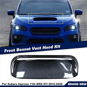 2015-2020 スバルインプレッサ 11th WRX STi エアスクープボンネットベントカーボンファイバー 1PC For 2015-2020 Subaru Impreza 11th WRX STi Air Scoop Bonnet Vent Carbon Fiber 1PC 【並行輸入品】