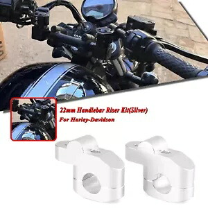 オートバイのハンドルバー 22 ミリメートルハンドルバーライザーアダプターハーレーホンダシルバー新 Motorcycle Handlebar 22mm Handle Bar Riser Adapter For Harley Honda Silver New 【並行輸入品】