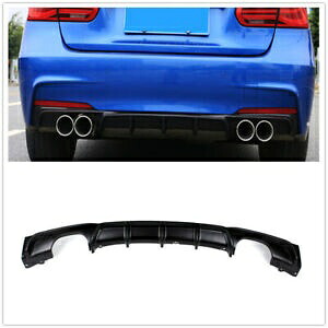 BMW F30 リアバンパーディフューザーリップ 325i 335i M-Tech 2012-18 クワッドアウトマット DN For BMW F30 Rear Bumper Diffuser Lip 325i 335i M-Tech 2012-18 Quad Out Matte DN 【並行輸入品】