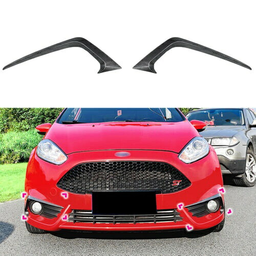 フロントバンパーサイドフォグライト眉毛トリムフォードフィエスタ ST MK6 2012-2017 2016 Front Bumper Side Fog Light Eyebrows Trim For Ford Fiesta ST MK6 2012-2017 2016 【並行輸入品】