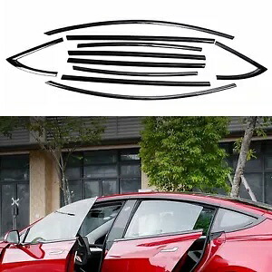 車のサイドウィンドウトリムストリップカバーステッカーフレームテスラモデル 3 2017-2024 2018 Car Side Window Trim Strip Cover Sticker Frame For Tesla Model 3 2017-2024 2018 【並行輸入品】