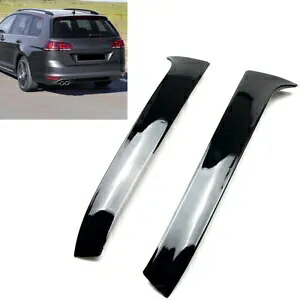 2x リアウィンドウカナードサイドスプリッタースポイラー VW ゴルフ 7 R バリアントワーゲン 14-17 用 2x Rear Window Canard Side Splitter Spoiler For VW Golf 7 R Variant Wagen 14-17 【並行輸入品】