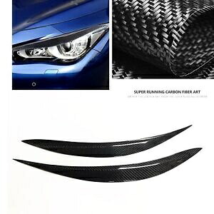 フロントヘッドライトまぶたサイド眉毛カバートリムインフィニティ Q60 2017-2022 2019 Front Headlight Eyelid Side Eyebrow Cover Trim For INFINITI Q60 2017-2022 2019 【並行輸入品】