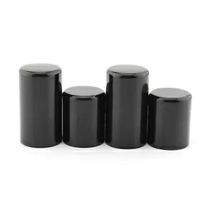 リアフェンダースクリューカバーキャップ ハーレーロードキング ストリートグライド 2009-2022 ブラック Rear Fender Screw Cover Caps For Harley Road King Street Glide 2009-2022 Black 【並行輸入品】