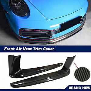 車のフロントフォグライトエアベントカバートリムポルシェカレラ 992 911 2018-22 2019 Car Front Fog Light Air Vent Cover Trim For Porsche Carrera 992 911 2018-22 2019 【並行輸入品】