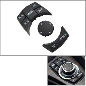 6 個マルチメディアコントロールスイッチボタンカバートリム BMW 1-7 シリーズ 2012-17 2015 6PCS Multimedia Control Switch Button Cover Trim For BMW 1-7 Series 2012-17 2015 【並行輸入品】