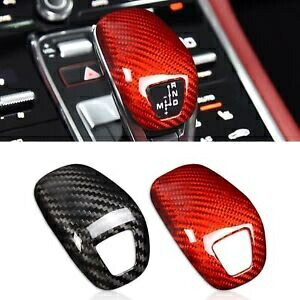 レッドカーインテリアセンターギアシフターカバーキット 2017-22 2018 ポルシェパナメーラ用 Red Car Interior Center Gear Shifter Cover Kit For 2017-22 2018 Porsche Panamera 【並行輸入品】