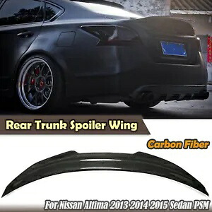 カーボンファイバーリアウイングスポイラー日産アルティマ 2013 2014 2015 セダン DN Carbon Fiber Rear Wing Spoiler For Nissan Altima 2013 2014 2015 Sedan DN 【並行輸入品】