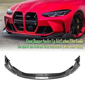 Bmw M3 G80 M4 G82 2021-2024 2022 車のフロントバンパー下部スポイラーリップボディキット For BMW M3 G80 M4 G82 2021-2024 2022 Car Front Bumper Lower Spoiler Lip Body Kit 【並行輸入品】