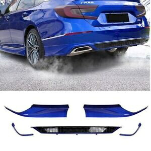 18-22 ホンダ アコード 10TH YOFER Gen ターボ リアディフューザー キット + コーナー スパット ブルー For 18-22 Honda Accord 10TH YOFER Gen Turbo Rear Diffuser Kit + Corner Spat Blue 【並行輸入品】