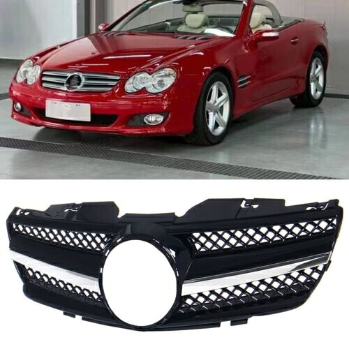 車のフロントグリルグリルベンツ SL クラス R230 W230 SL500 SL550 SL600 2003-2006 D Car Front Grill Grille For Benz SL Class R230 W230 SL500 SL550 SL600 2003-2006 D 【並行輸入品】