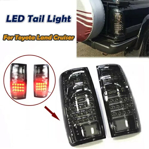 スモーク LED テールライト 1991-96 トヨタランドクルーザー LC80 FJ80 4500 プラド DAMOND 用 Smoke LED Tail Light For 1991-96 Toyota Land Cruiser LC80 FJ80 4500 Prado DAMOND 【並行輸入品】