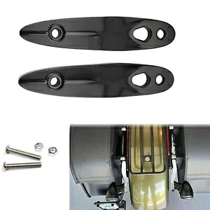 ブラックリアターンシグナルライト延長ブラケットハーレーソフテイル全モデル 2X Black Rear Turn Signal Light Extension Bracket For Harley Softail All Models 2X 【並行輸入品】