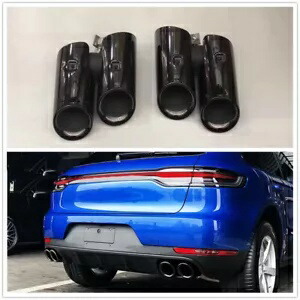 光沢のあるステンレステールスチールエキゾーストマフラーパイプ 2019 ポルシェ マカン GTS 2.0T 用 Glossy Stainless Tail Steel Exhaust Muffler Pipe for 2019 Porsche Macan GTS 2.0T 【並行輸入品】