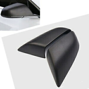 カーボンファイバーミラーハウジングキャップテスラモデル S マットブラックアドオン 2012-2017 D Carbon Fiber Mirror Housing Cap For Tesla Model S Matte Black Add On 2012-2017 D 【並行輸入品】