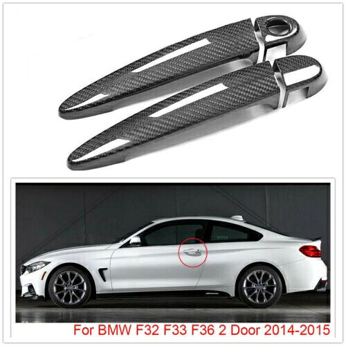 カーボンファイバー車のサイドドアハンドルいいえスマートキーカバートリム BMW F32 F33 F36 DN Carbon Fiber Car Side Door Handle NO Smart Key Cover Trim For BMW F32 F33 F36 DN 【並行輸入品】