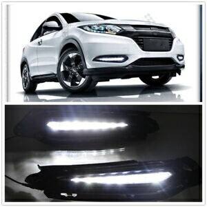 LED DRL デイタイムランニングライト フォグランプ ターンシグナル ホンダ HRV ヴェゼル 2015-18 D LED DRL Daytime Running Light Fog Lamp Turn Signal for Honda HRV Vezel 2015-18 D 【並行輸入品】