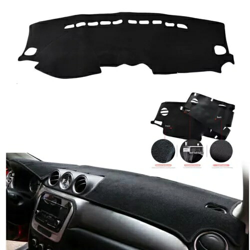 黒ダッシュマットパッドカバー抗太陽スズキ Vitara 2015-2018 2016 左ドライブ車 Black Dashmat Pad Cover Anti-Sun For Suzuki Vitara 2015-2018 2016 Left Drive Car 【並行輸入品】
