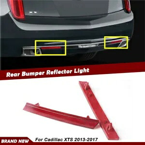 左 + 右サイドリアバンパーレッドリフレクタートリムキャデラック XTS 2013-2017 に適合 Left + Right Side Rear Bumper Red Reflector Trim Fit For Cadillac XTS 2013-2017 【並行輸入品】