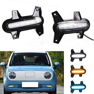 車のフロントサイド LED デイタイムランニングライトランプカバートリム ORA R1 3 色 2x Car Front Side LED Daytime Running Lights Lamp Cover Trim For ORA R1 3 Colors 2x 【並行輸入品】
