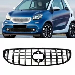 メルセデスベンツフォーツー W453 2 ドア 2015-2019 フロントバンパーグリルカバーシルバー For Mercedes Benz Fortwo W453 2 Door 2015-2019 Front Bumper Grille Cover Silver 【並行輸入品】