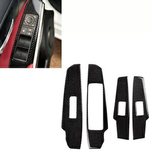 カーボンファイバーウィンドウスイッチパネルカバートリムレクサス IS250 IS350 2013-20 18 DA Carbon Fiber Window Switch Panel Cover Trim For LEXUS IS250 IS350 2013-20 18 DA 【並行輸入品】