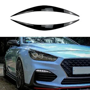 ヒュンダイ I30N MK3 ハッチバック 2017-19 フロントヘッドライト眉毛まぶたトリム BLK For Hyundai I30N MK3 Hatchback 2017-19 Front Headlight Eyebrows Eyelid Trim BLK 【並行輸入品】 32,890円