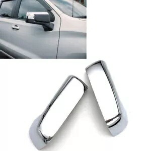 シルバーバックミラー装飾カバーシボレーシルバラードシエラ 1500 19-23 DN Silver Rearview Mirror Decor Cover For Chevrolet Silverado Sierra 1500 19-23 DN 【並行輸入品】