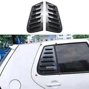 VW ゴルフ 4 MK4 IV 1997-2006 GFK リアサイドウィンドウルーバーシャ??ッターカバートリム 2x For VW GOLF 4 MK4 IV 1997-2006 GFK Rear Side Window Louver Shutter Cover Trim 2x 【並行輸入品】