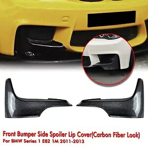 フロントバンパースポイラーリップサイドベントトリムカバー BMW 1 シリーズ E82 1M 2011-2013 Front Bumper Spoiler Lip Side Vent Trim Cover For BMW 1 series E82 1M 2011-2013 【並行輸入品】