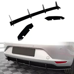車のリアバンパーディフューザーカバートリムセアト ? レオンハッチバック MK3 2013-2016 2014 Car Rear Bumper Diffuser Cover Trim For Seat Leon Hatchback MK3 2013-2016 2014 【並行輸入品】